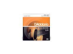 D'addario EJ 10 Extra Light, 80/20 Bronze Acoustic Guitar Strings