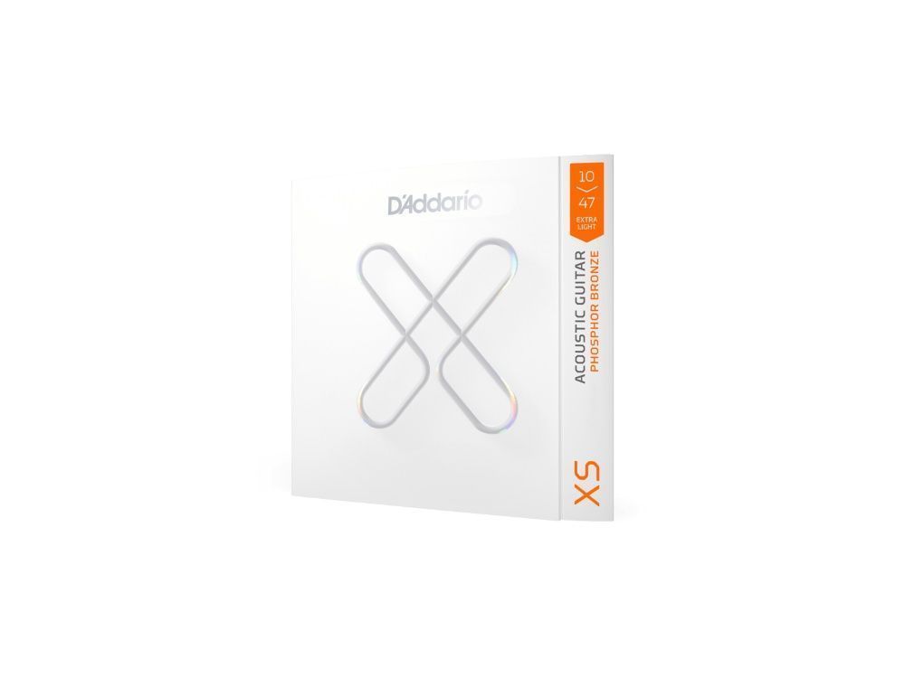 D'addario XS Phosphor Bronze Coated Acoustic Guitar Strings 10-47